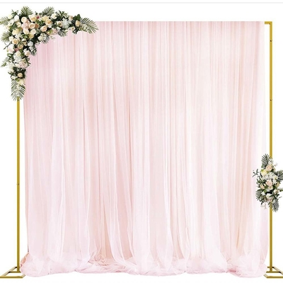 Arco de bodas rectangular de metal de oro telón de fondo para la ceremonia fiesta de cumpleaños