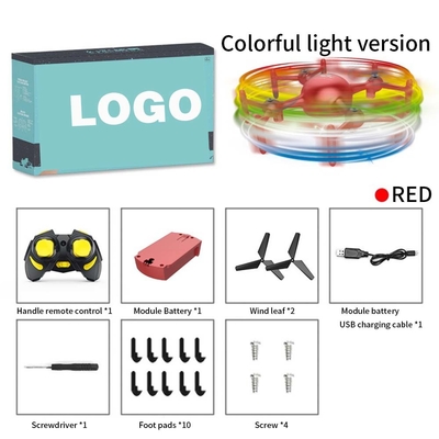 Drone de pantalla de luz LED mini multifuncional con programación de aplicación de edición de texto personalizada