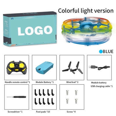 Drone de pantalla de luz LED mini multifuncional con programación de aplicación de edición de texto personalizada