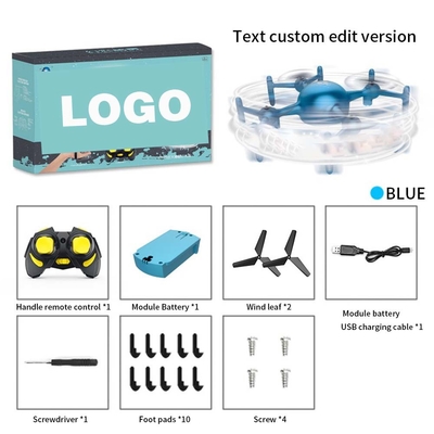 Drone de pantalla de luz LED mini multifuncional con programación de aplicación de edición de texto personalizada