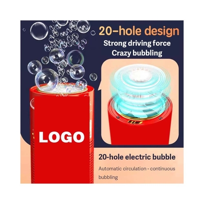 CE Máquina eléctrica de burbujas Máquina portátil de fuegos artificiales de burbujas para fiestas y bodas Rango de edad de 5 a 7 años hecha de plástico