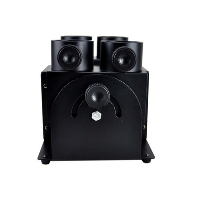 Máquina de lanzador de confeti electrónico de 4 cabezas de 120W con control DMX para cañón de confeti de boda y cumpleaños