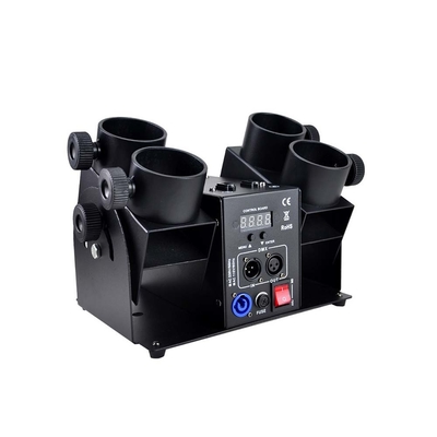 Máquina de lanzador de confeti electrónico de 4 cabezas de 120W con control DMX para cañón de confeti de boda y cumpleaños