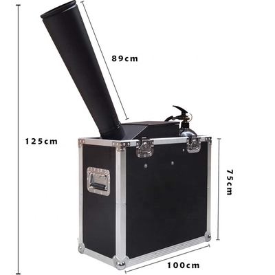 Máquina de confeti grande para bodas Control manual Aplicación de rociador de humo Papel cañón Barra de apertura de atmósfera Máquina de burbujas
