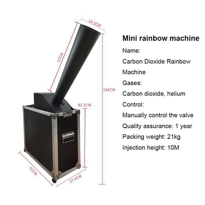 Máquina de confeti de control eléctrico de 100W Traquea Máquina de explosión de confeti mini LED de 3 m