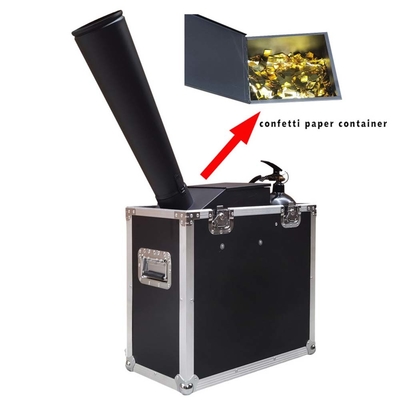 Máquina de confeti de control eléctrico de 100W Traquea Máquina de explosión de confeti mini LED de 3 m