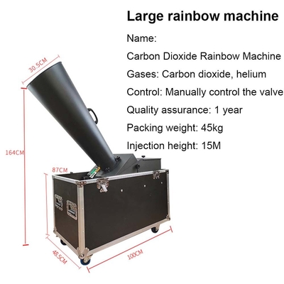 8M Jet Paper Co2 Cyclone Confetti Cannon Machine Efecto de escena pequeña para el área cubierta 60-100m cuadrado
