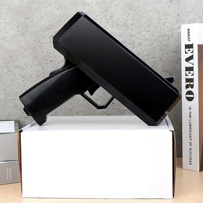 Decoración de fiesta cumpleaños Cañón en efectivo Spray de plástico real Dispersor Pistola Oro juguete Dólar dinero Arma para artículos de fiesta
