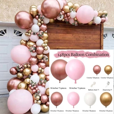 Pink Blue Latex Balón Arco Kit Set boda fiesta de cumpleaños decoración de globos conjunto