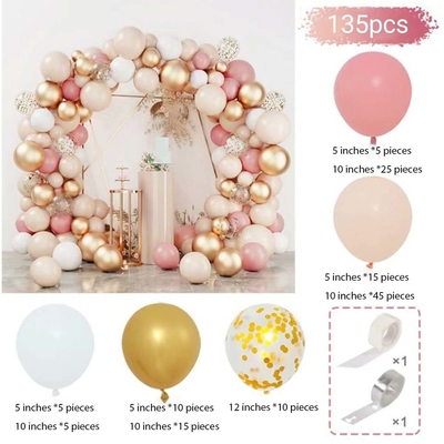 Pink Blue Latex Balón Arco Kit Set boda fiesta de cumpleaños decoración de globos conjunto