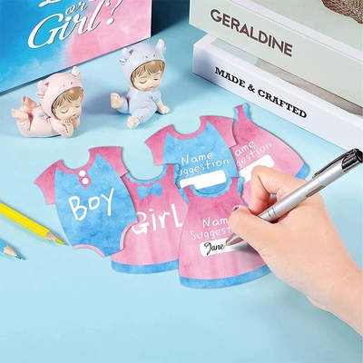 Caja de votación de género de bebé Niños y niñas Caja de juego de votación de género para la decoración de la fiesta de la ducha del bebé