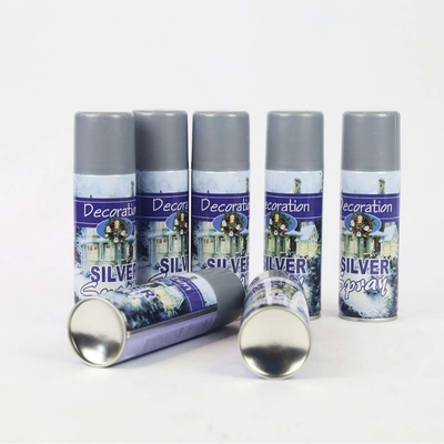 Espray de nieve de color para el día de Holi de la India Celebración de la fiesta Nieve Oro y Plata