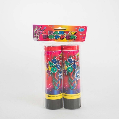 2 - 3M Disparo Primavera de plástico aire comprimido Mini Streamer Fiesta Popper Fiesta Confetti Cañón para decoraciones de fiesta