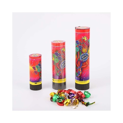 2 - 3M Disparo Primavera de plástico aire comprimido Mini Streamer Fiesta Popper Fiesta Confetti Cañón para decoraciones de fiesta